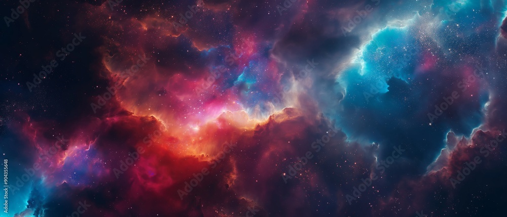 Mesmerizing Dreamy Nebula with Vibrant Colors Mesmerizing Dreamy Nebula with Vibrant Colors