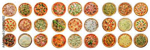 Assortment of Delicious Pizzas