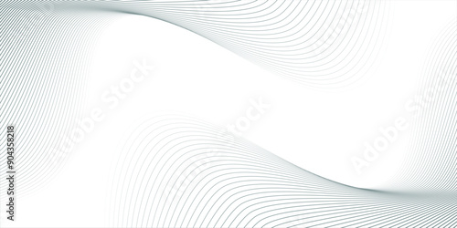 Vector illustration of gray line pattern with abstract background. EPS10. Beautiful and modern curved lines.