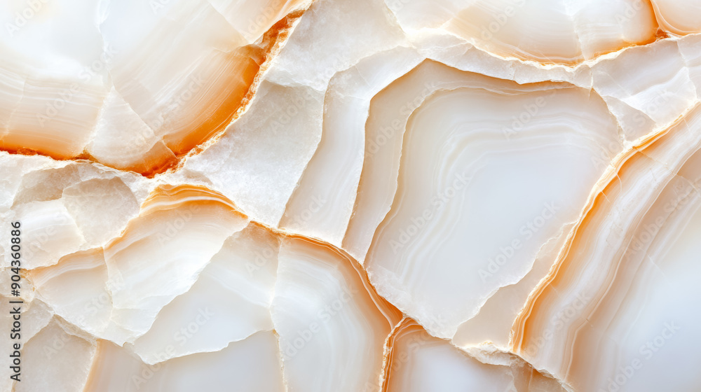 Closeup of alabaster stone with a smooth, almost translucent white surface and faint natural lines Closeup of alabaster stone with a smooth, almost translucent white surface and faint natural lines