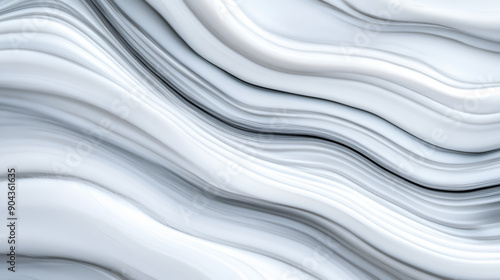 Top view of a polished white soapstone background with smooth texture and light grey swirls, perfect for background 