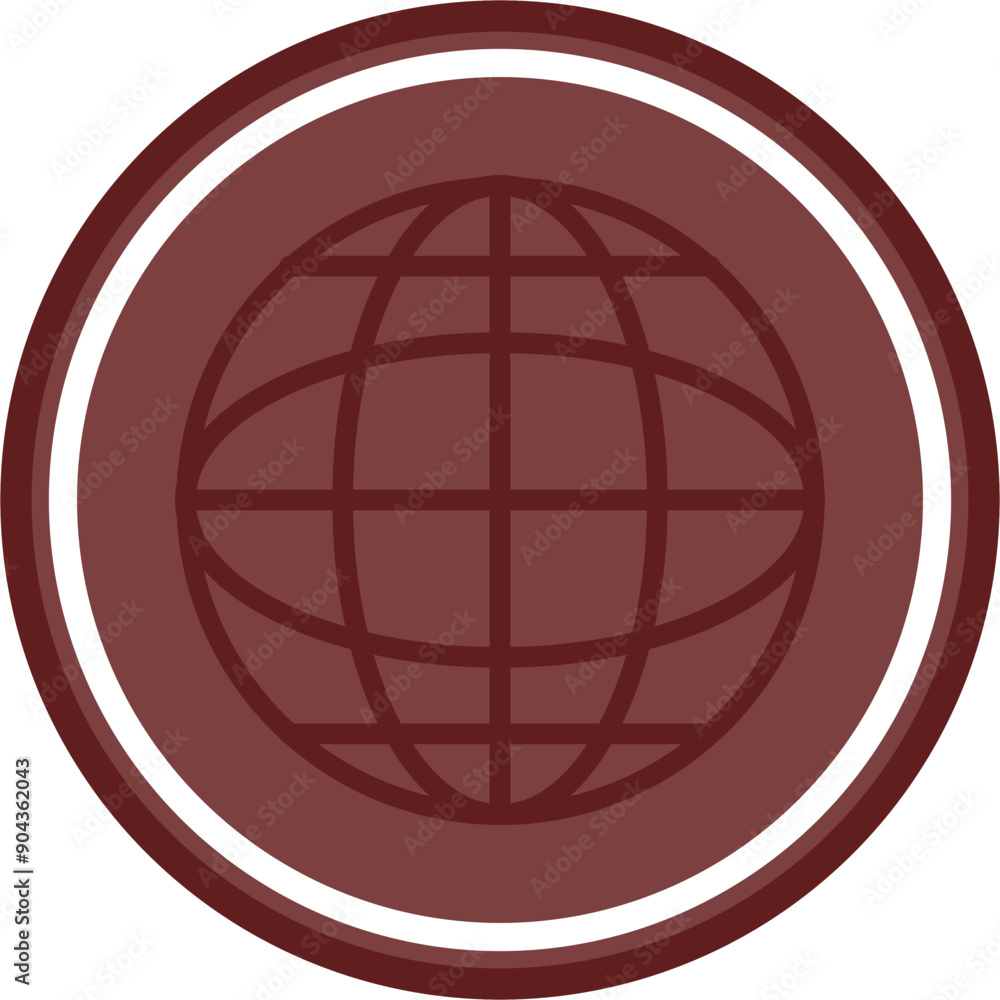 Language Vector Line Double Circle Maroon Language Vector Line Double Circle Maroon