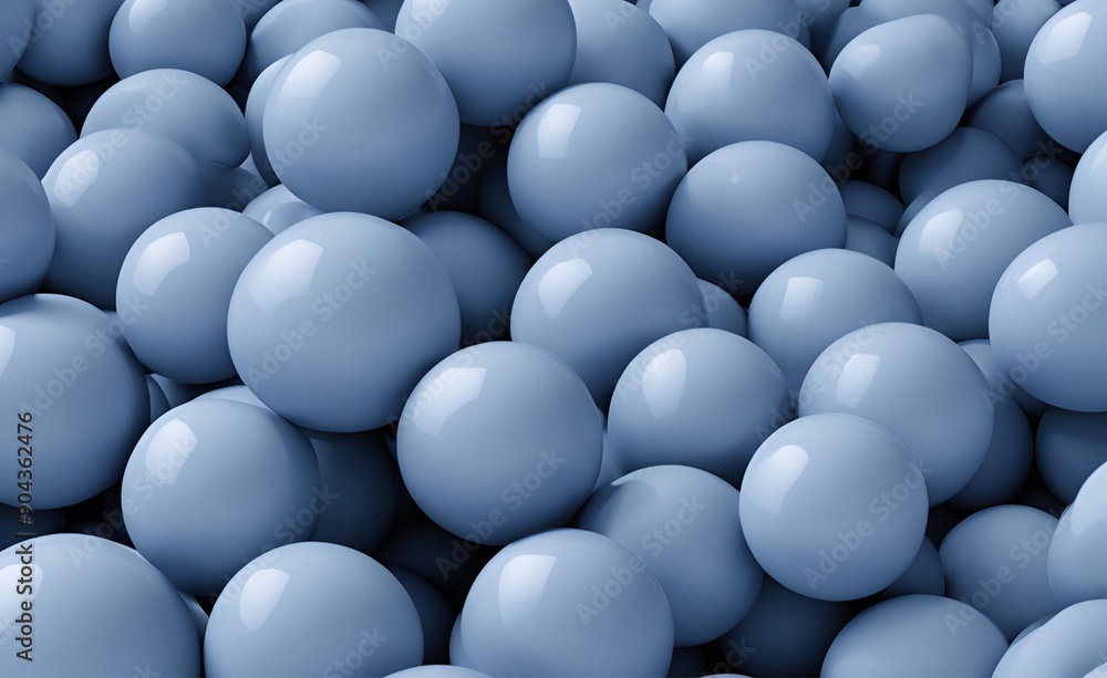 3 D abstract blue spheres 3 D abstract blue spheres