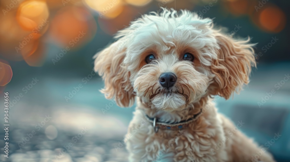 Adorable canine posing outdoors in soft evening light Adorable canine posing outdoors in soft evening light