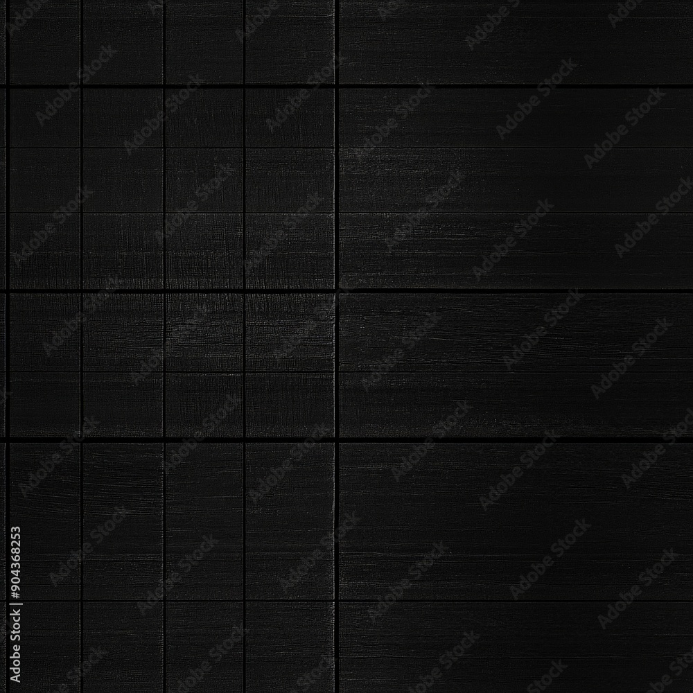 Naklejka premium Rich black wood texture creates a stylish repeatable pattern for designs