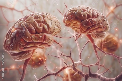 Winter brain tree in a frozen landscape depicting the dormant yet enduring nature of intelligence