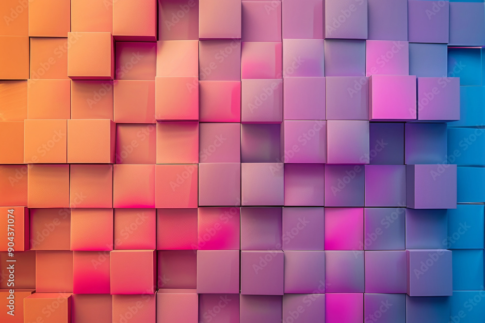 Colorful squares blocks geometric modern abstract background Colorful squares blocks geometric modern abstract background