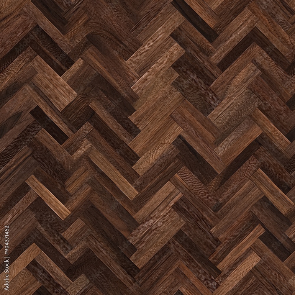 Intricate wood design features a repeatable herringbone pattern for creative use Intricate wood design features a repeatable herringbone pattern for creative use