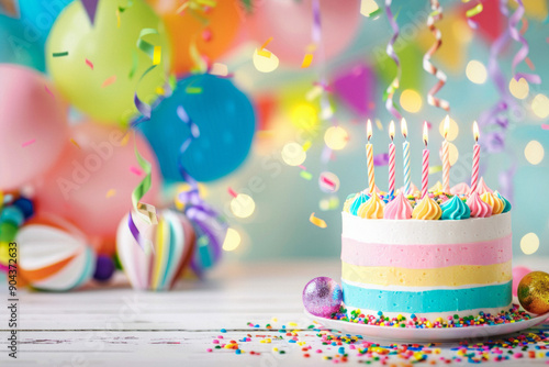 Birthday cake with a lot of...