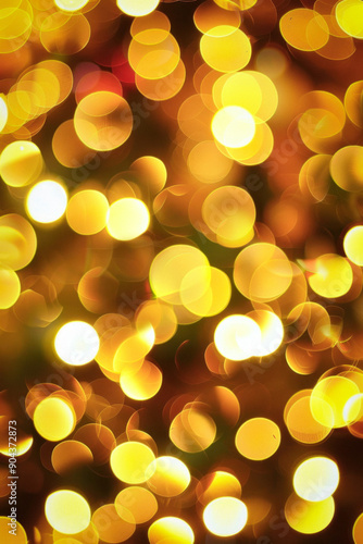 Numerous shiny gold circles...