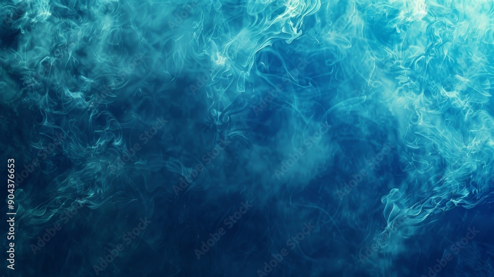 A gloss smoke is surrounded by glitter fluid, ink water, magic mist, and a vapor storm wave on an abstract dark black background is textured with blue color particles. A gloss smoke is surrounded by glitter fluid, ink water, magic mist, and a vapor storm wave on an abstract dark black background is textured with blue color particles.