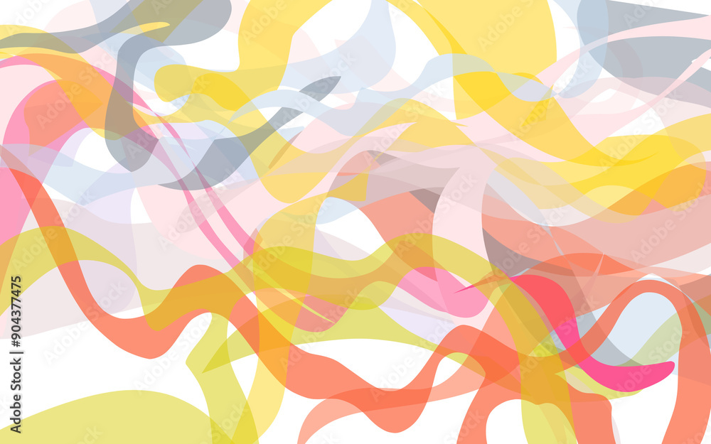 Fototapeta premium colorful waving abstract background without background