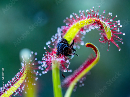 Insekten auf den Klebetentakeln des Sonnentau photo