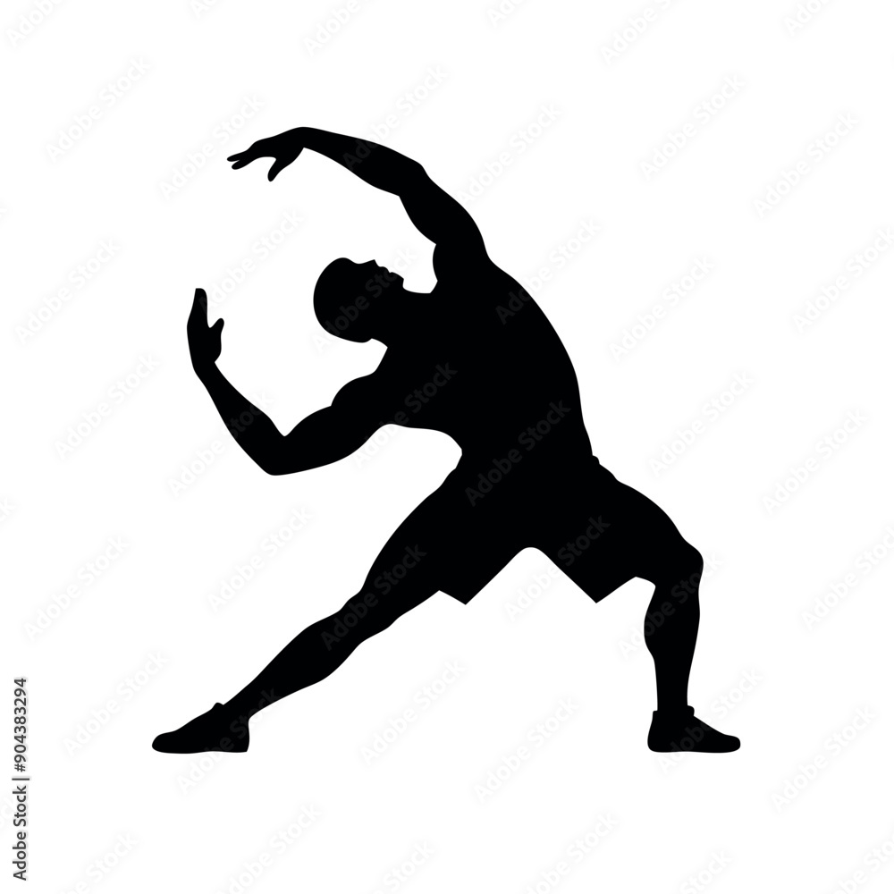 a body builder doing excersise vector silhouette, isolated white background a body builder doing excersise vector silhouette, isolated white background