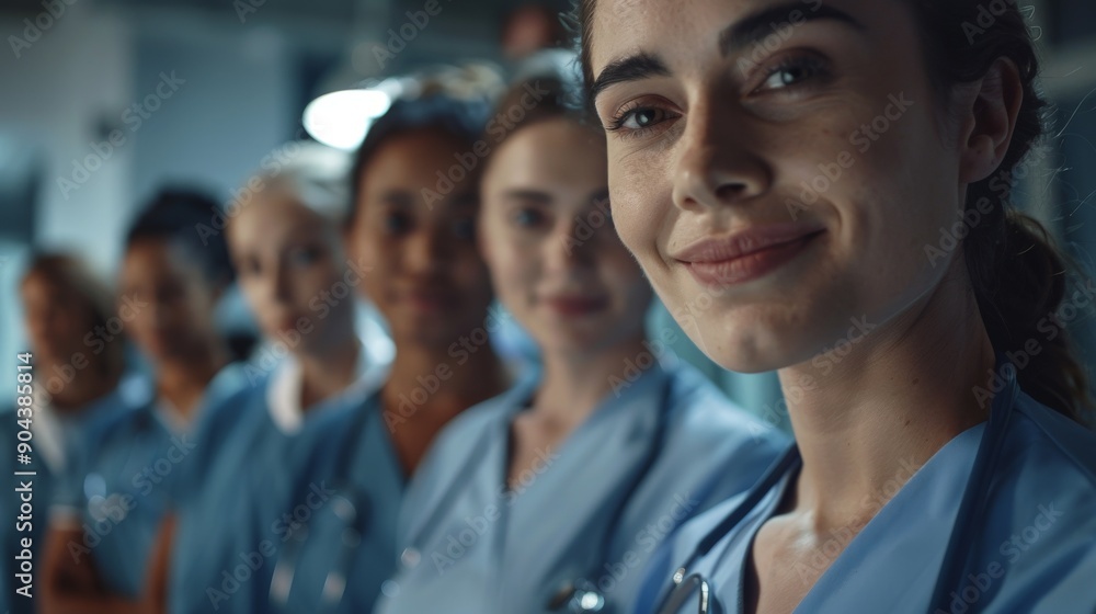 Smiling Nurses in Uniform Smiling Nurses in Uniform