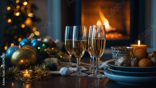 Creating a festive new year’s atmosphere at home with warm accents and stylish decor