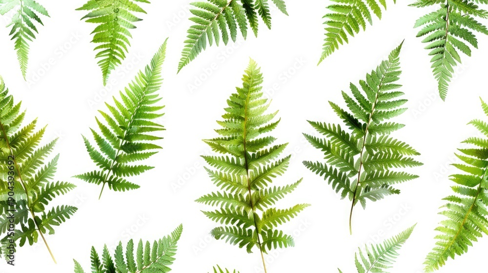 Whimsical fern leaves background natural Whimsical fern leaves background natural
