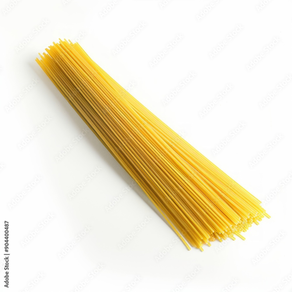 Medium shot of Uncooked italian spaghetti, isolated on a white background, Medium shot of Uncooked italian spaghetti, isolated on a white background,