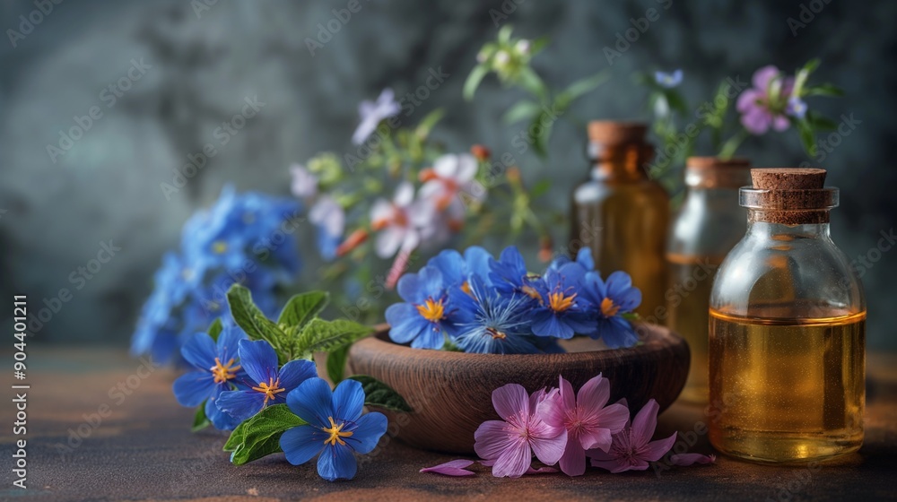 evening primrose oil, borage oil, anti-aging ingredients, still life evening primrose oil, borage oil, anti-aging ingredients, still life