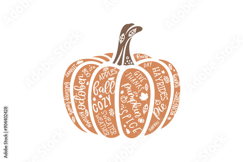  Fall Autumn Pumpkin quote SVG Design