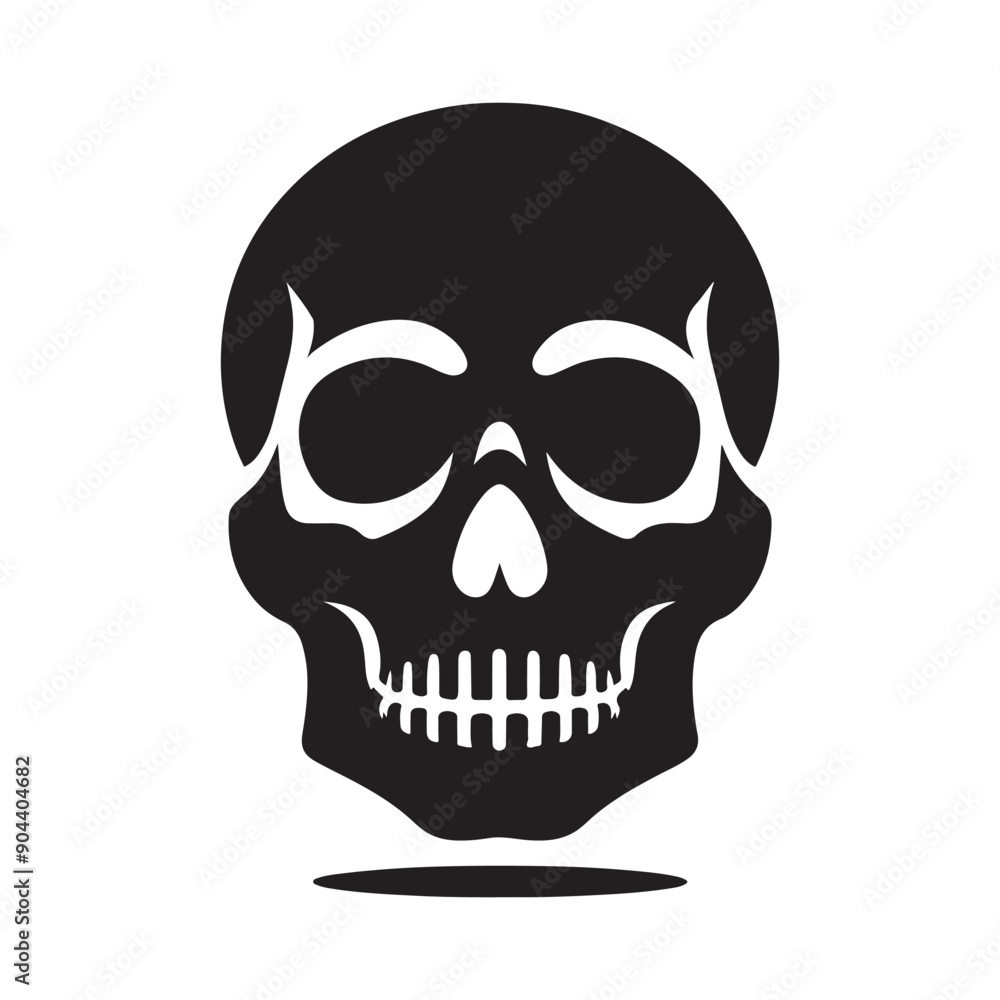 Skull silhouette vector illustration Skull silhouette vector illustration