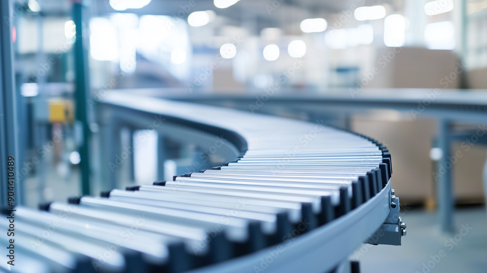 Efficient Downward Movement with Spiral Gravity Roller Conveyor - Conveyor System for Transporting Objects via Gravity Photo Efficient Downward Movement with Spiral Gravity Roller Conveyor - Conveyor System for Transporting Objects via Gravity Photo
