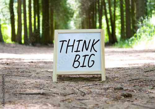 Canvastavla Think big symbol