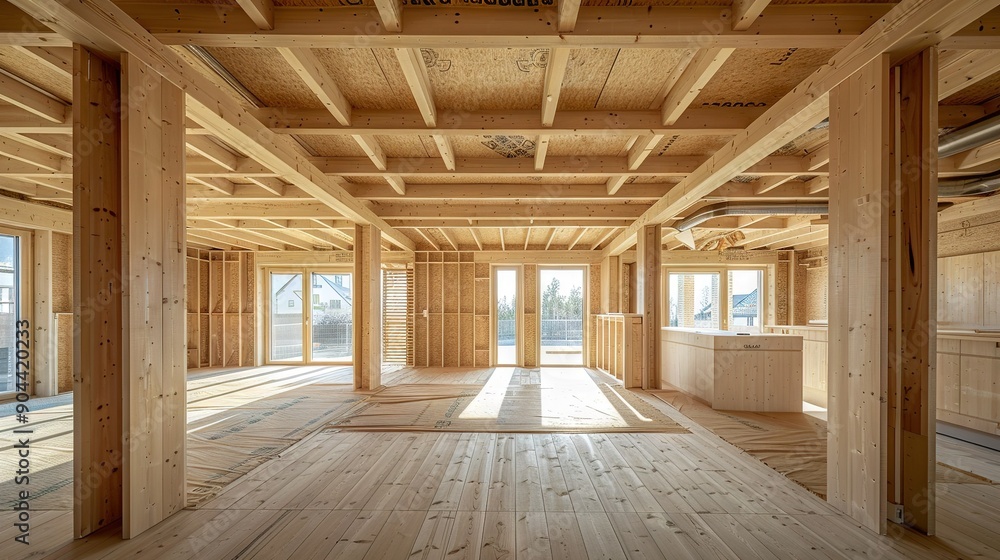 A spacious room featuring wooden flooring and numerous windows on two sides A spacious room featuring wooden flooring and numerous windows on two sides
