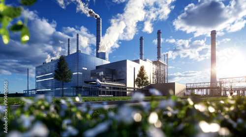 A modern biomass power plant with advanced combustion technology
