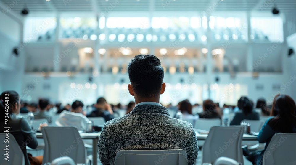 Business Or University Student Conference Or Meeting. Generative AI Business Or University Student Conference Or Meeting. Generative AI