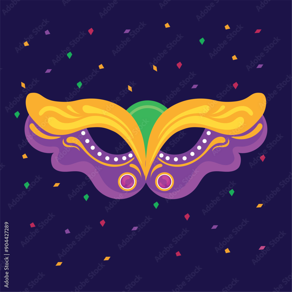 Fototapeta premium Colored carnival mask Vector