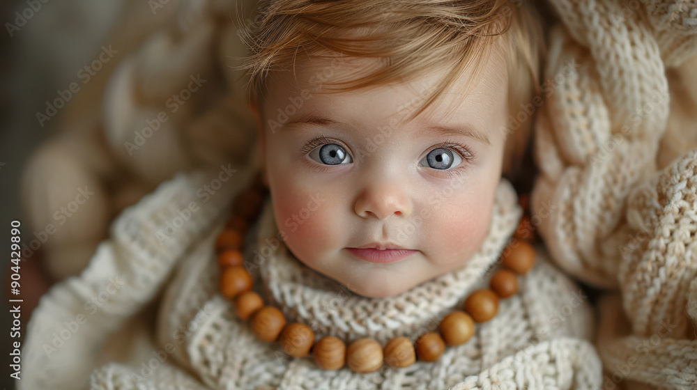 Portrait of a baby with an innocent expression, capturing natural beauty and tenderness in a serene moment. Portrait of a baby with an innocent expression, capturing natural beauty and tenderness in a serene moment.