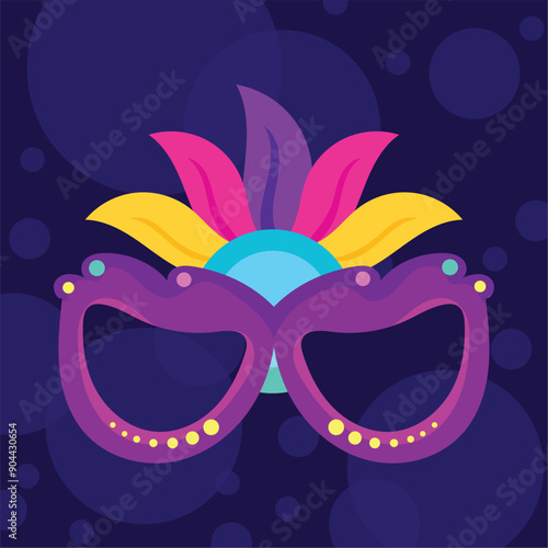 Colored carnival mask Vector