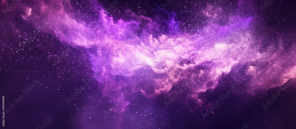 Fototapeta premium Purple dust particle flying background, Light shine effect. 500 Mega Pixel lens, --chaos 1 --ar 16:7 --stylize 250 --v 5.1 Job ID: 590dfece-41a5-4828-90f2-e09028f691e7