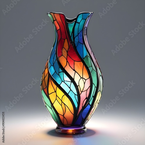Luxury glass vase