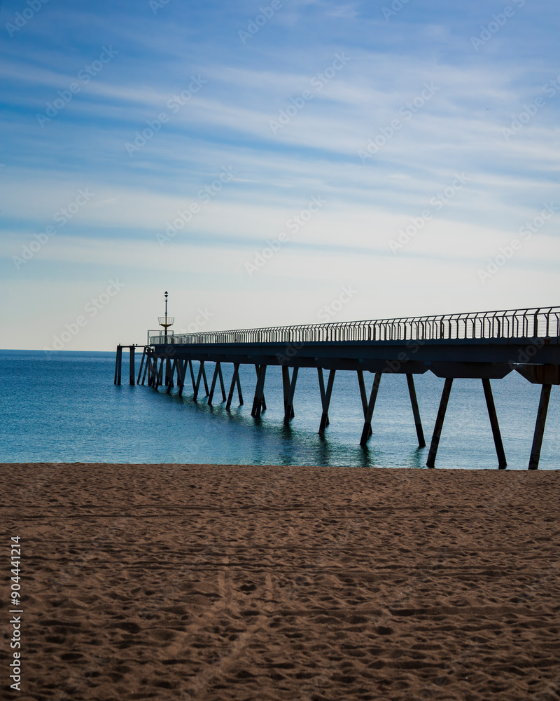 pier on the beach pier on the beach