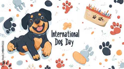 International Dog Day Poster  photo