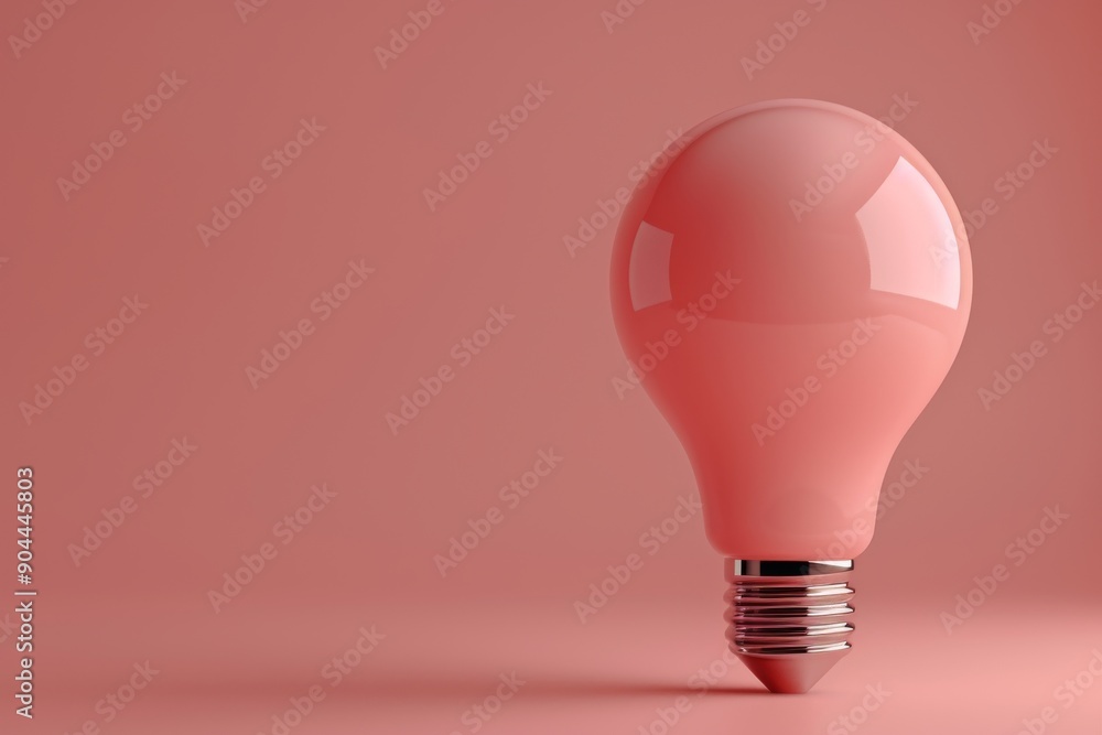 Minimalist Pink Lightbulb Emphasizing Simplicity and Focus in Intellectual Endeavors. Minimalist Pink Lightbulb Emphasizing Simplicity and Focus in Intellectual Endeavors.