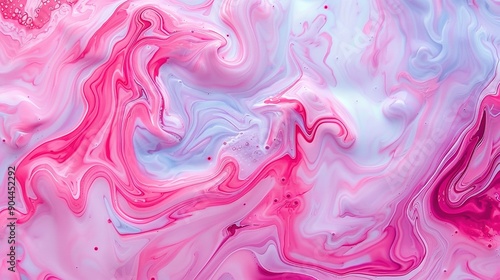  Close-up view of a colorful liquid substance with a white spot on its surface