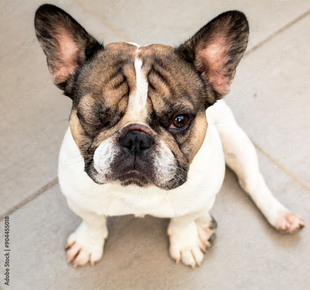 Fototapeta premium Chien de race Bouledogue Français carlin