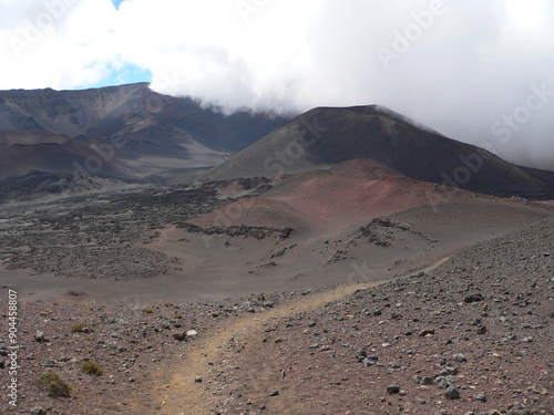 Sliding Sands trail in Maui photo