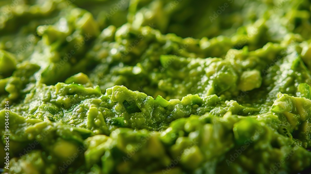A close-up of green broccoli florets with a layer of something on top A close-up of green broccoli florets with a layer of something on top