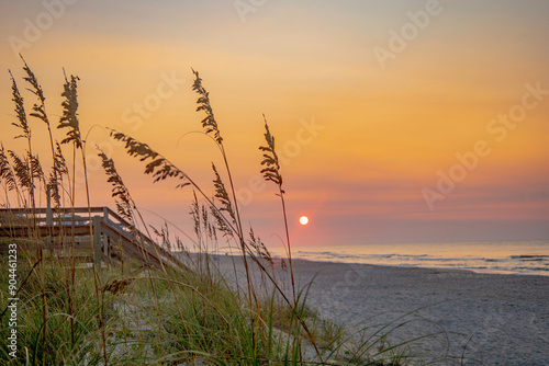 Sunrise on the sand dunes