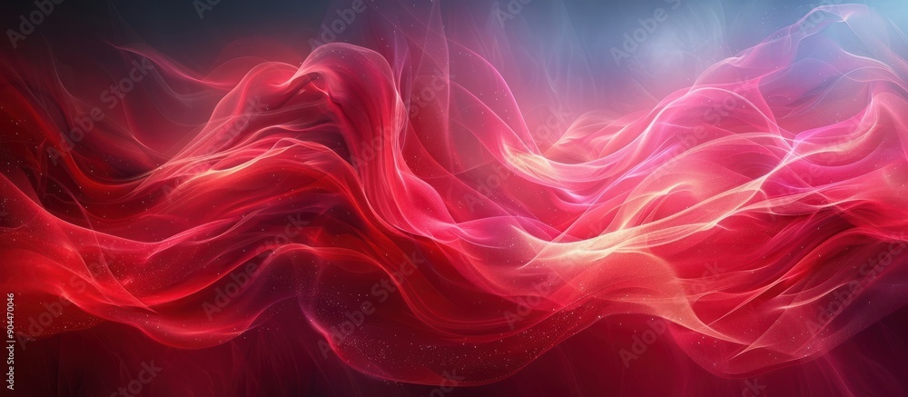Fototapeta premium Abstract Red and White Swirling Background