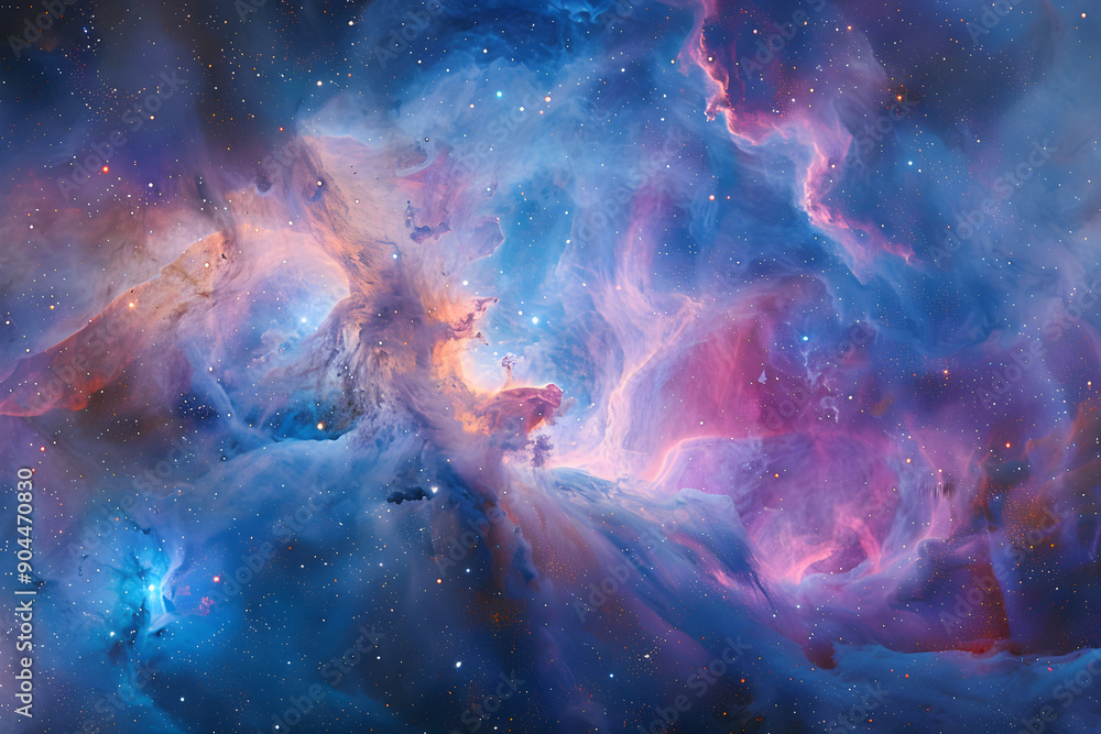 Celestial Symphony: A Vibrant Interstellar Nebula Illuminating the Universe's Mysteries Celestial Symphony: A Vibrant Interstellar Nebula Illuminating the Universe's Mysteries