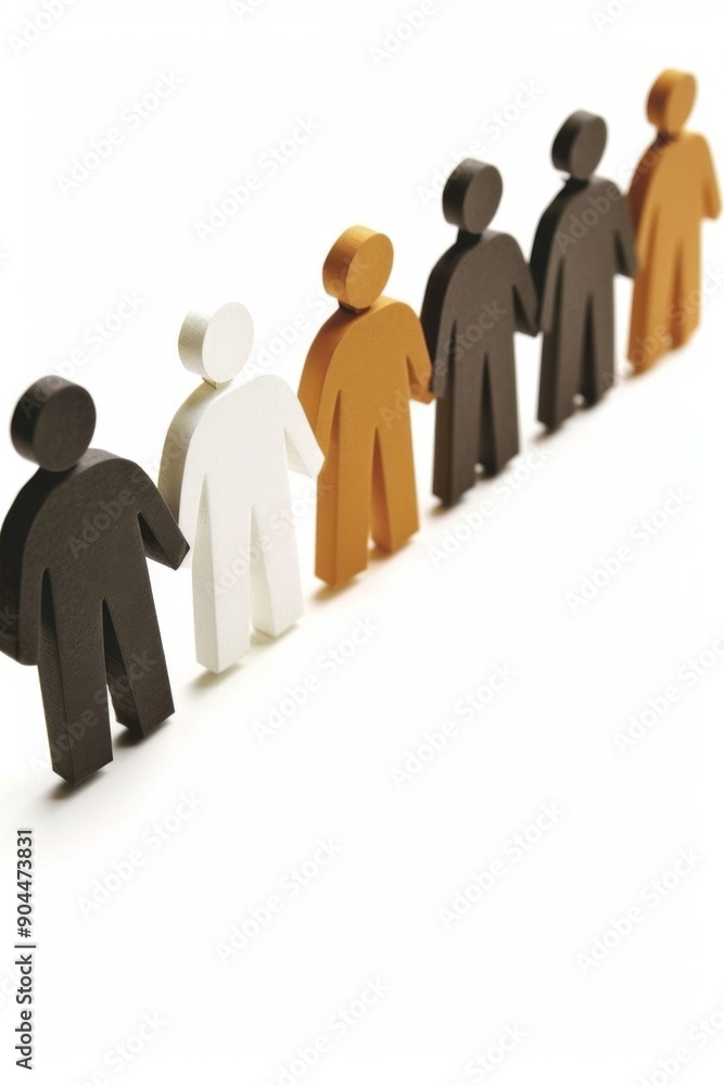 Diverse group of people holding hands standing in a row Diverse group of people holding hands standing in a row