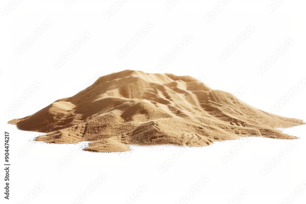 Desert Sand Dune on White Background Desert Sand Dune on White Background