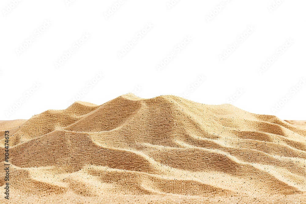 Desert Sand Dune on White Background Desert Sand Dune on White Background