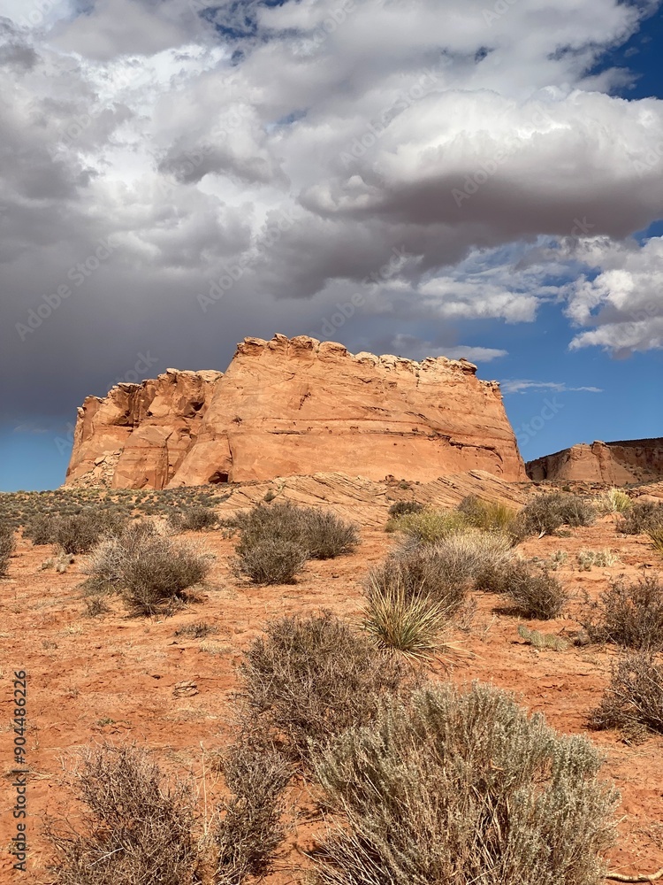 Photo of rock formations within Glen Canyon National Recreation Area in northern Arizona near Page, east of Lechee, Arizona, United States of America USA. Photo of rock formations within Glen Canyon National Recreation Area in northern Arizona near Page, east of Lechee, Arizona, United States of America USA.