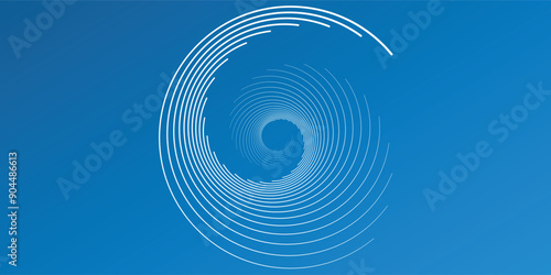 Spiral sound wave rhythm line dynamic abstract vector background
